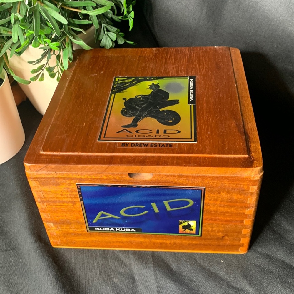 Empty Wooden Kuba Kuba Acid Cigar box by Drew Estate